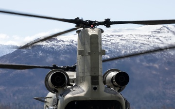 Alaska Military Youth Academy cadets fly with the Alaska Army National Guard