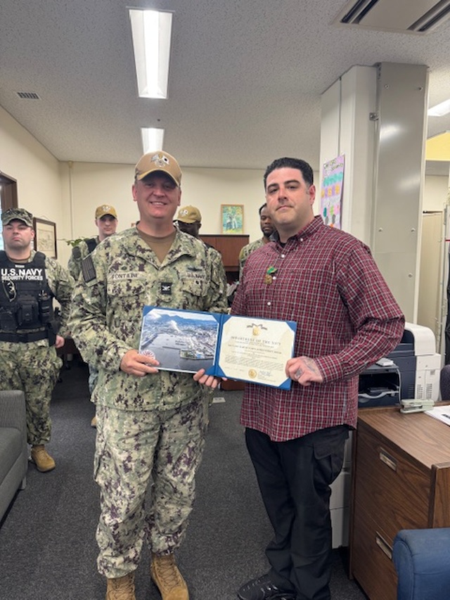 CFAS Sailor Awarded NAM for Lifesaving Efforts