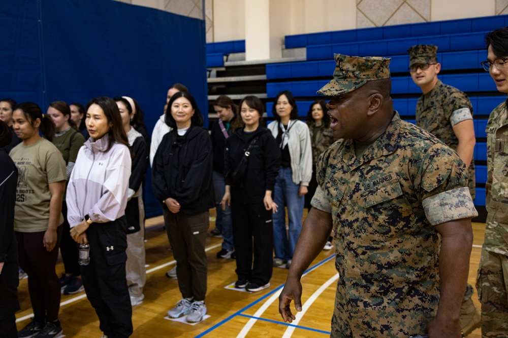 MARFORK and ROK Marine Corps Spouses participate in Jane and John Wayne day