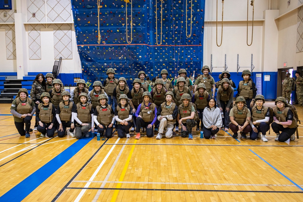 MARFORK and ROK Marine Corps Spouses participate in Jane and John Wayne day