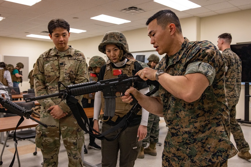 MARFORK and ROK Marine Corps Spouses participate in Jane and John Wayne day