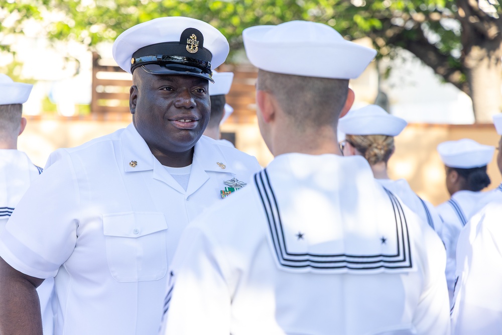 USNMRTC Yokosuka DSS Dress White Inspection