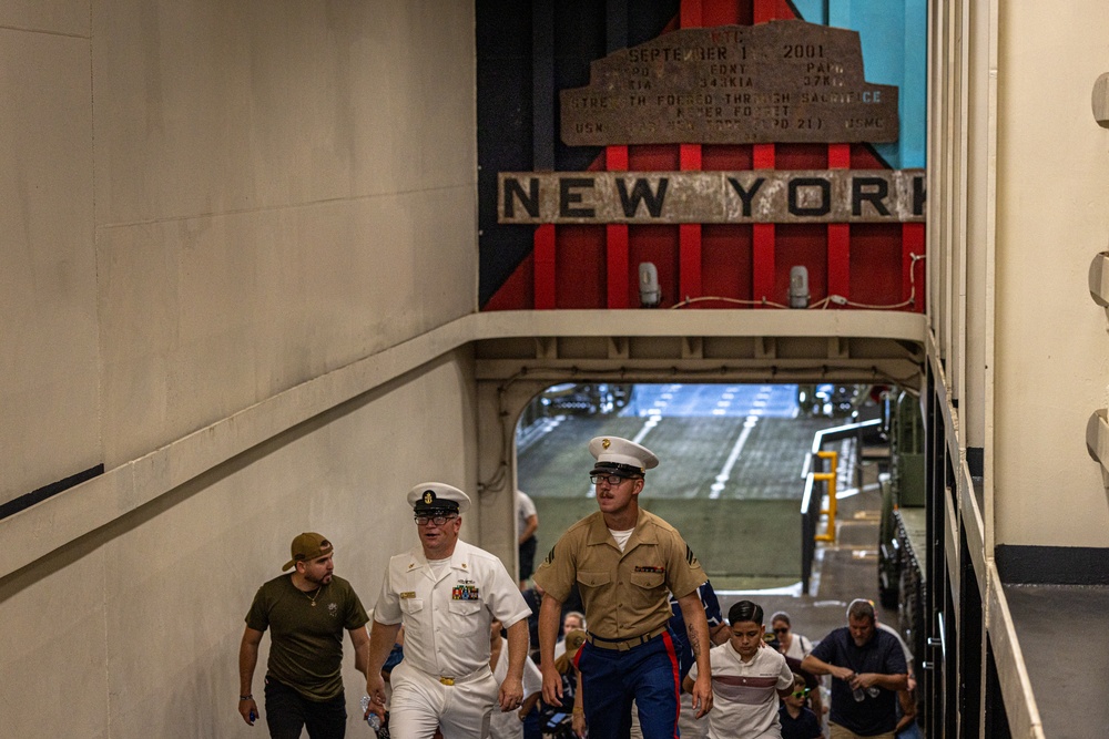 U.S. veterans toured the USS New York