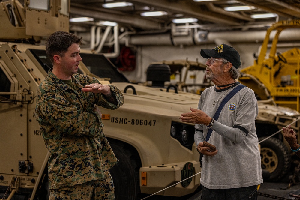 U.S. veterans toured the USS New York
