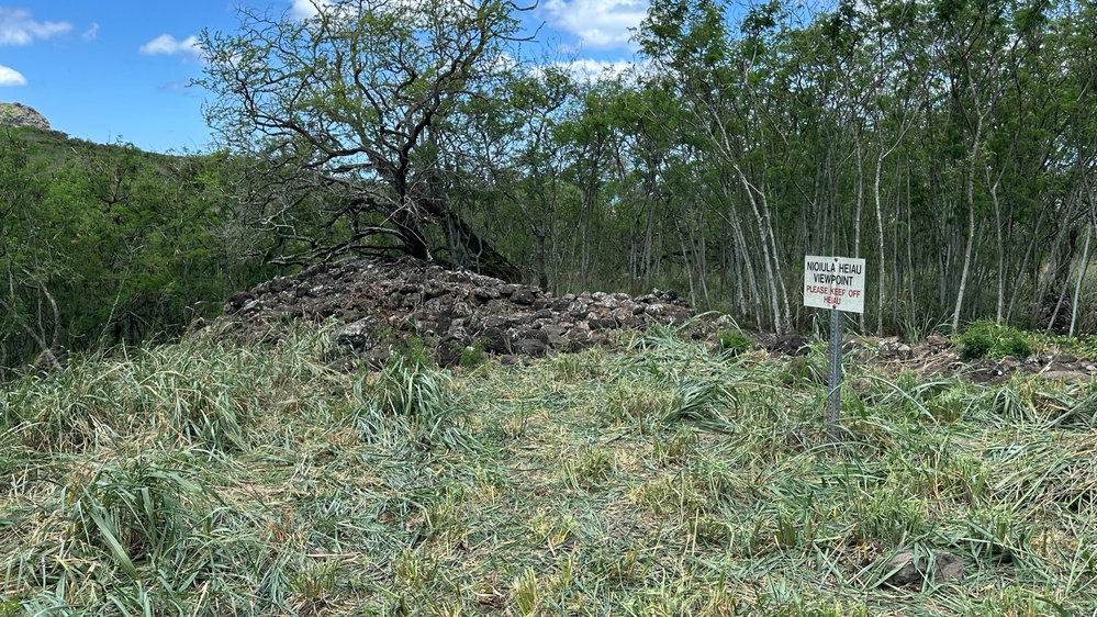 Leeward Community High School Volunteers at Nioi'ula Heiau