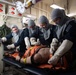 George Washington Sailors train during a general quarters drill
