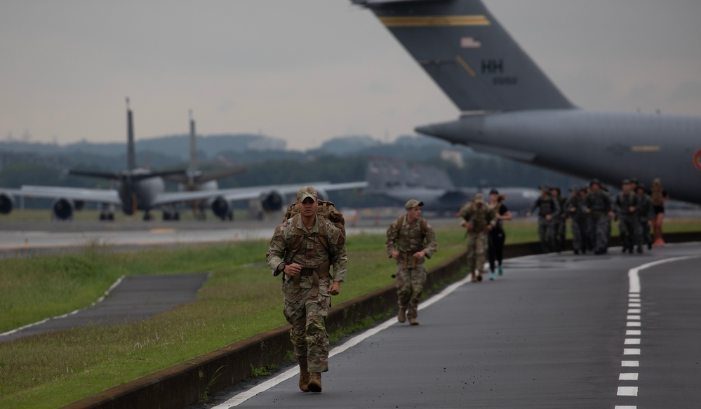 US, JASDF participate in ruck march during National Police Week