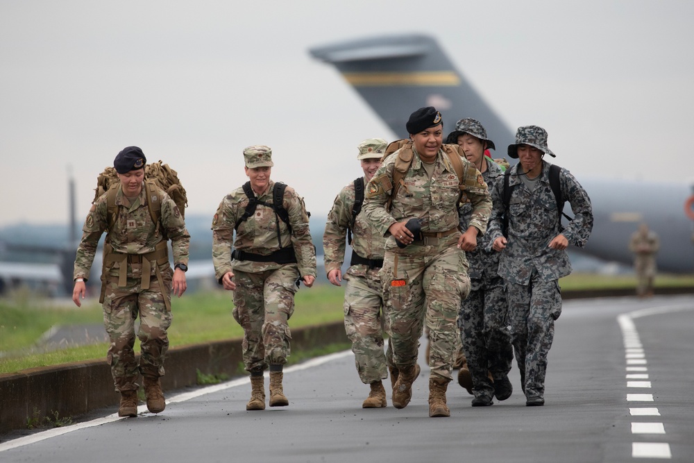 US, JASDF participate in ruck march during National Police Week