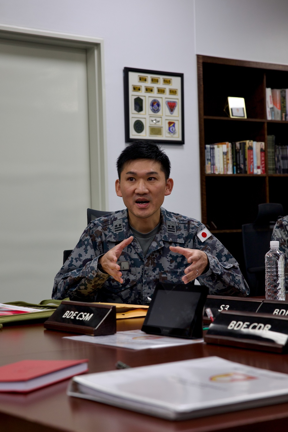 Koku-Jieitai Officers Visit 38th Air Defense Artillery Brigade