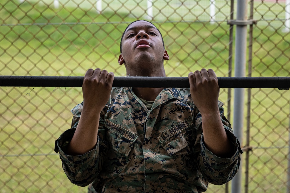 12th LCT Marines Participate in a Battalion PT