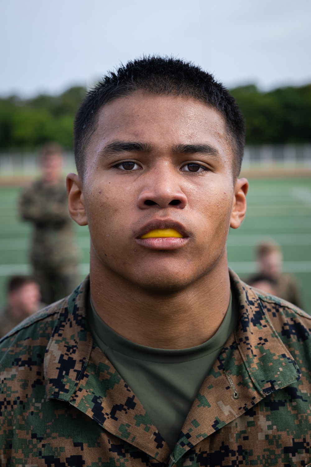12th LCT Marines Participate in a Battalion PT