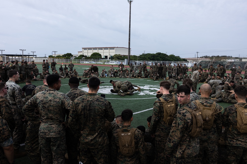 12th LCT Marines Participate in a Battalion PT