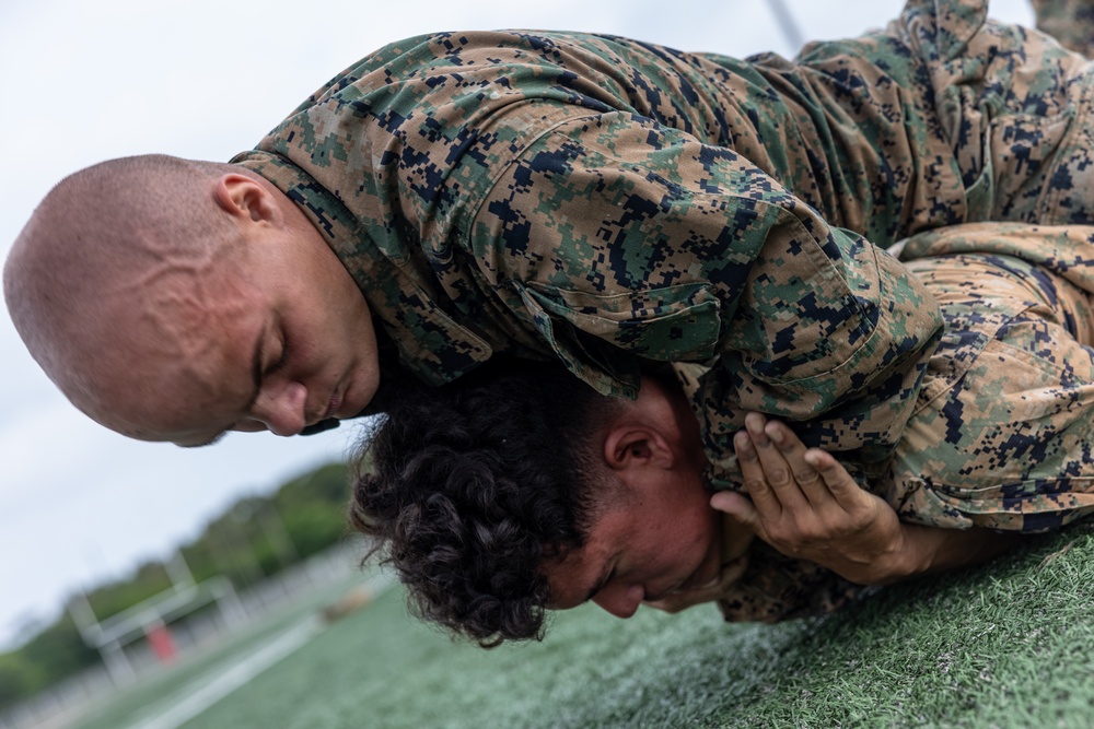 12th LCT Marines Participate in a Battalion PT