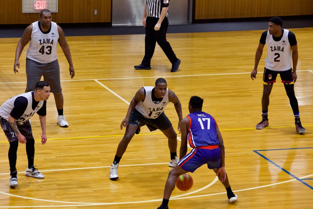 38th Air Defense Artillery Brigade Wins USAG-J Commander's Cup in Basket Ball