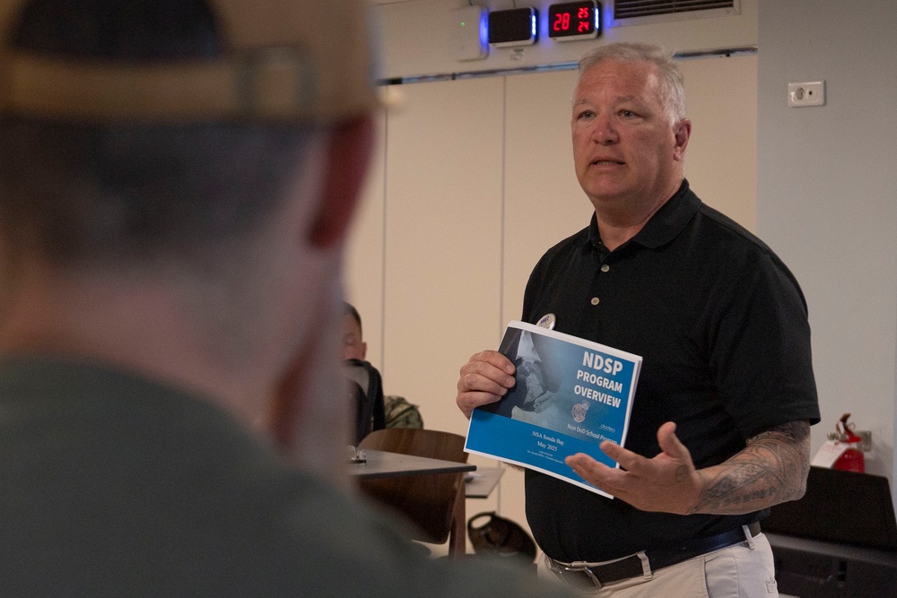 NDSP SLO Christopher McKibbin visits NSA Souda Bay