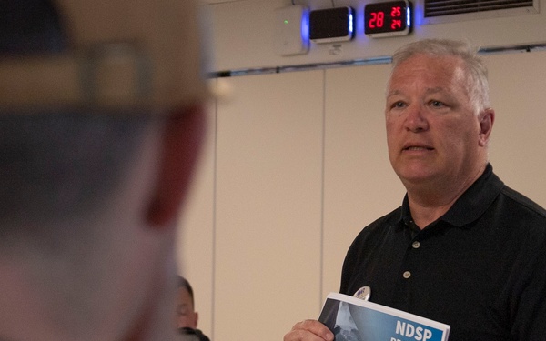 NDSP SLO Christopher McKibbin visits NSA Souda Bay