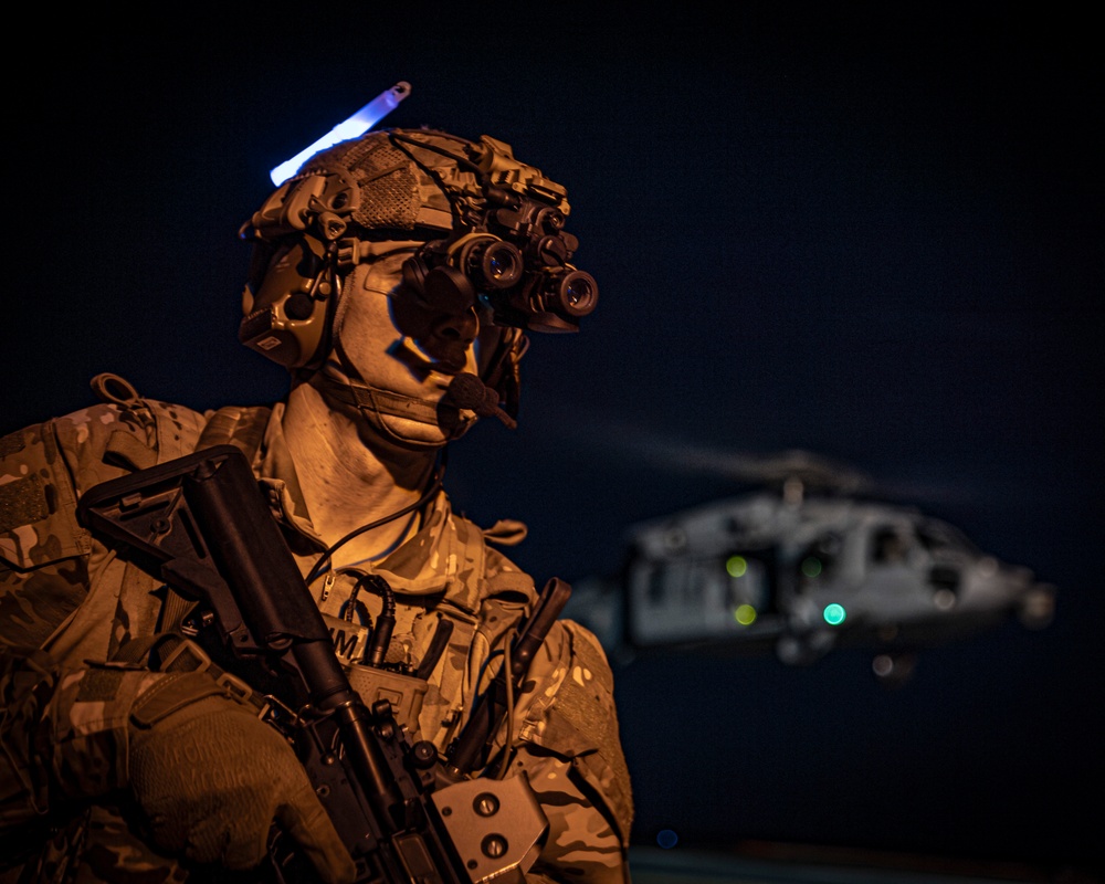 Nimitz Conducts Fast-Rope Operations