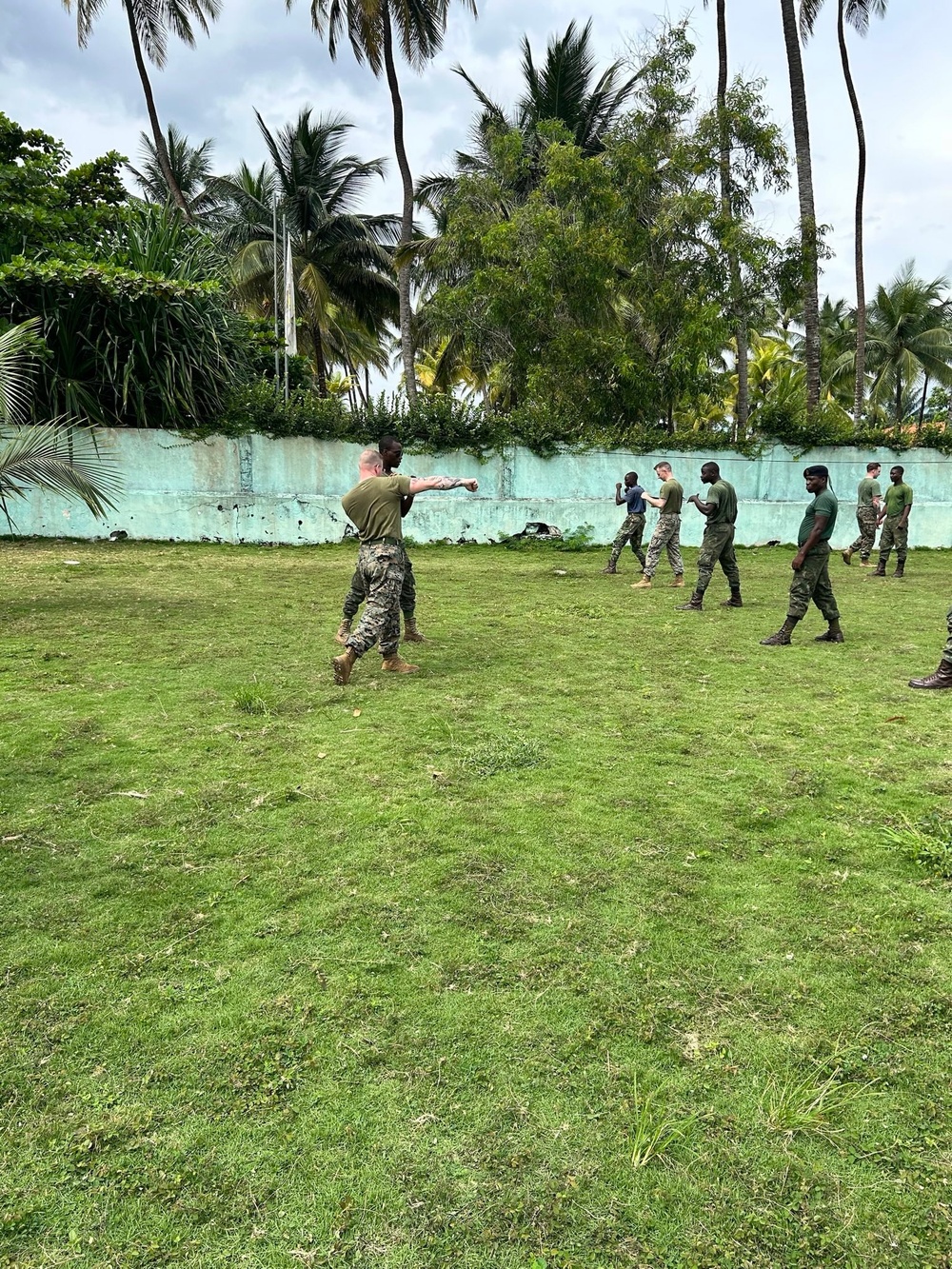 Reserve Marines Lead Martial Arts, Weapons Training with São Toméan Military