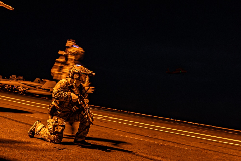 Nimitz Conducts Fast-Rope Operations