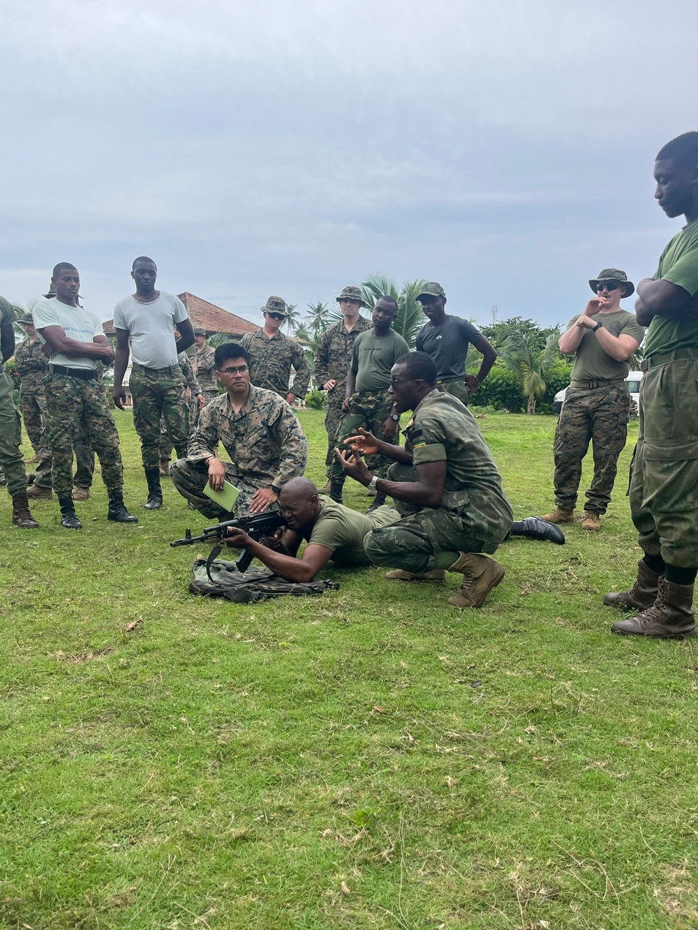 Reserve Marines Lead Martial Arts, Weapons Training with São Toméan Military