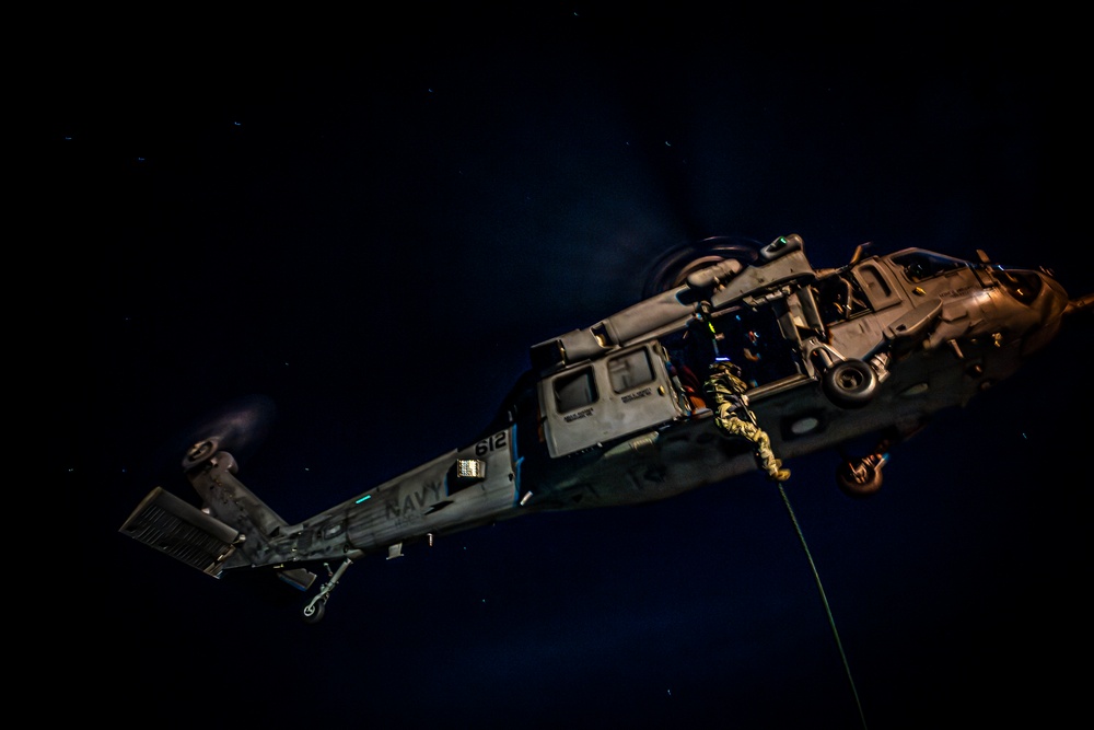 Nimitz Conducts Fast-Rope Operations