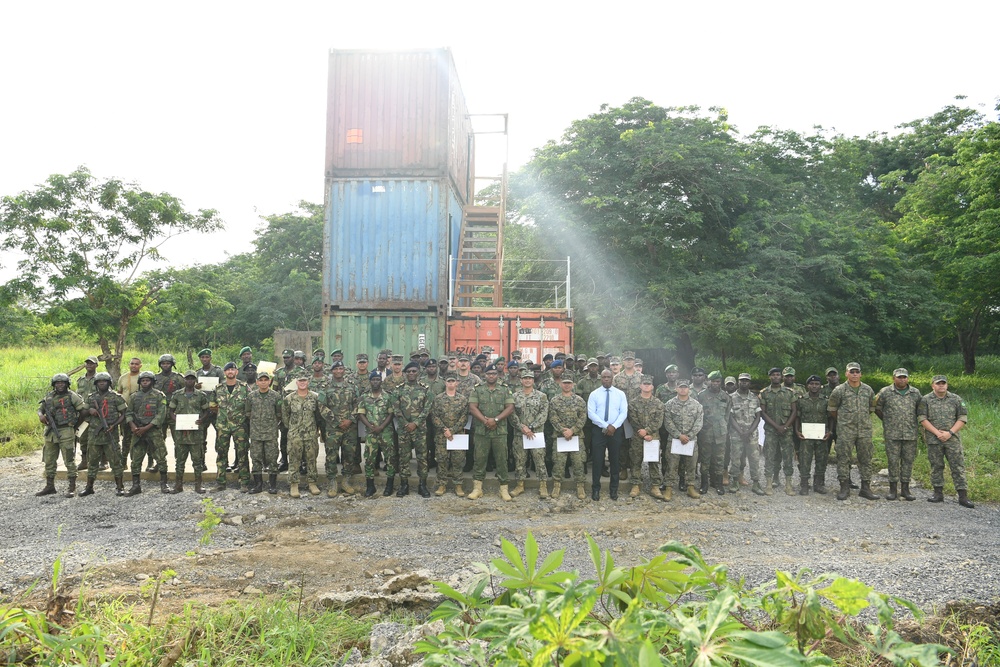 Obangame Express 25 Milestone: São Tomé Marines Lead VBSS Demo at Training Site Ceremony