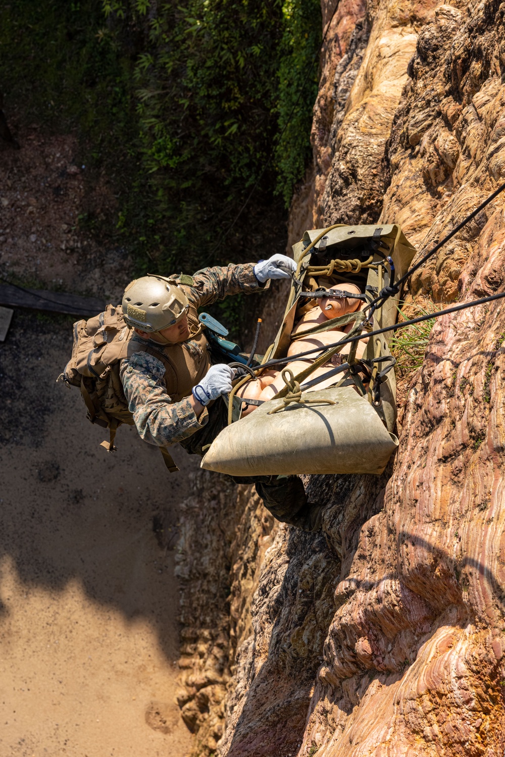 U.S. Marines Execute Casualty Evacuation Training during Jungle Leaders Course