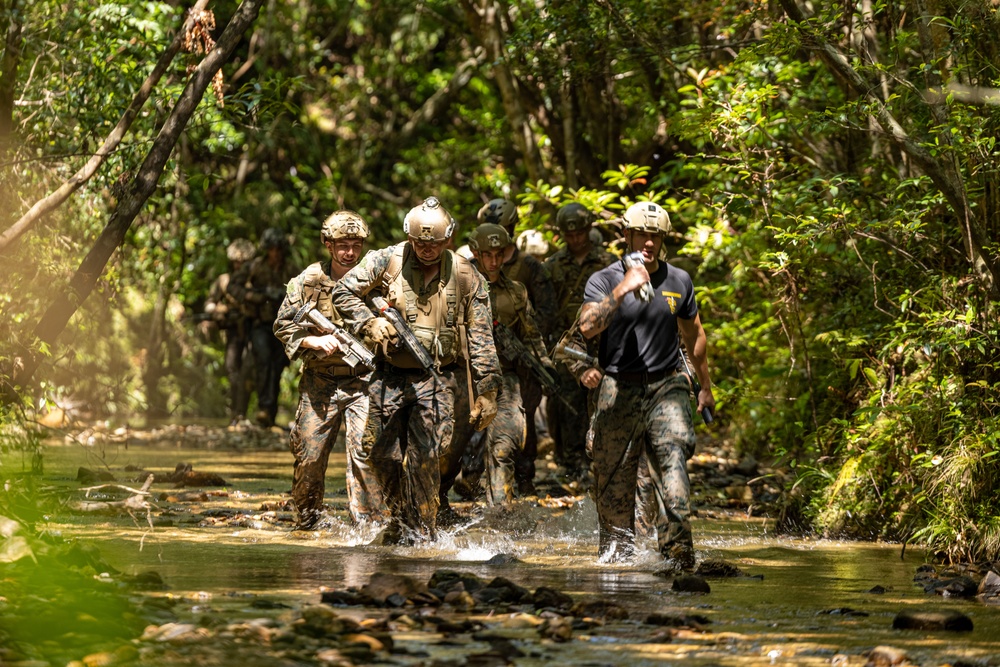 U.S. Marines Execute Casualty Evacuation Training during Jungle Leaders Course