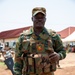 Soldier from the Ghana Armed Forces takes part in African Lion 25 in Ghana