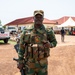 Soldier from the Ghana Armed Forces takes part in African Lion 25 in Ghana