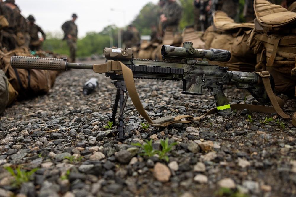 Activated Reserve Marines Conduct Land Navigation during Korea Viper 25.4