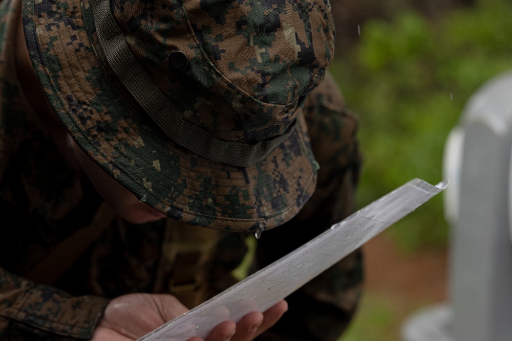 Activated Reserve Marines Conduct Land Navigation during Korea Viper 25.4