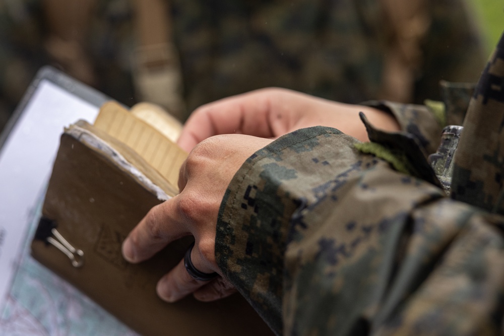 Activated Reserve Marines Conduct Land Navigation during Korea Viper 25.4