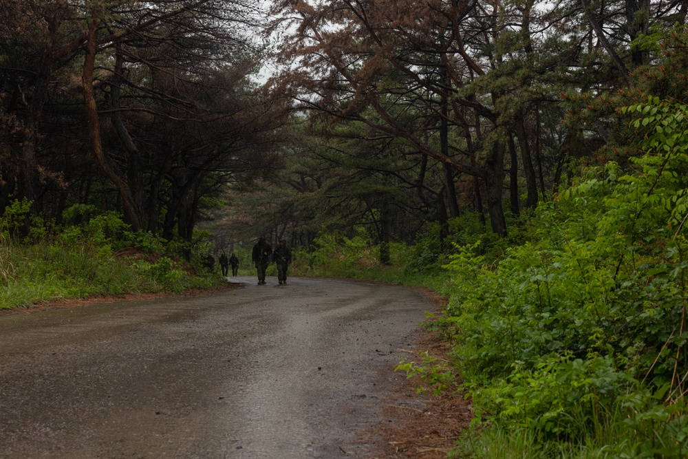 Activated Reserve Marines Conduct Land Navigation during Korea Viper 25.4