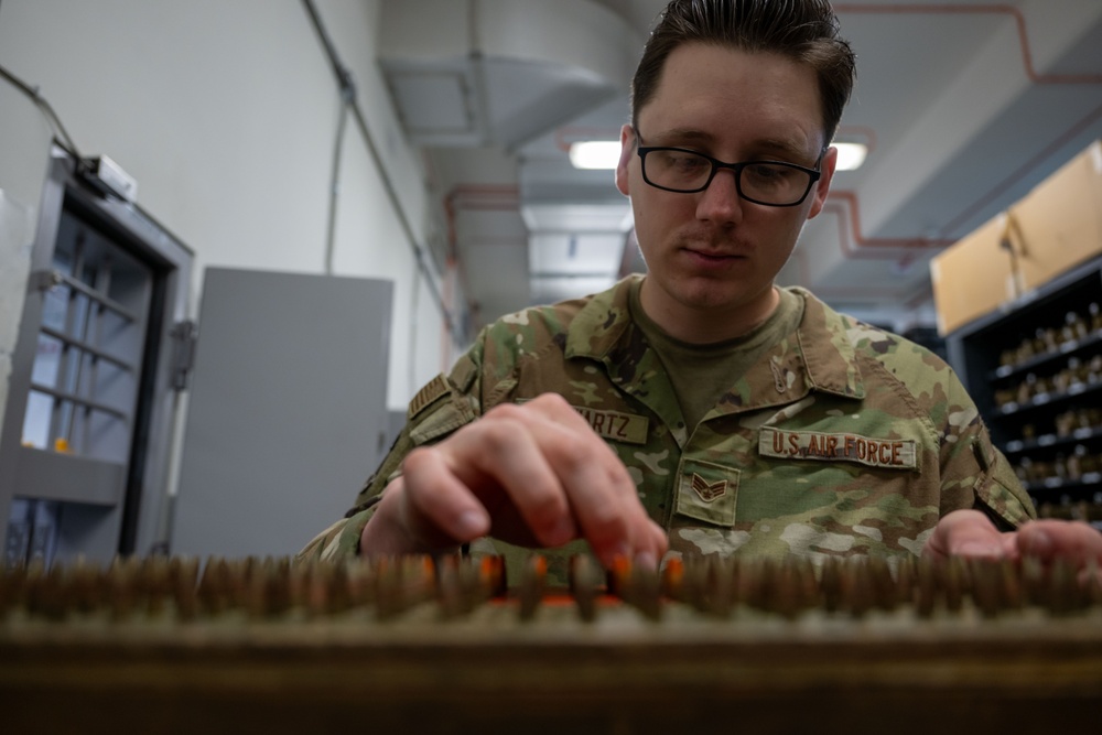 Armory to Action: 379th ESFS Gear Up for Duty