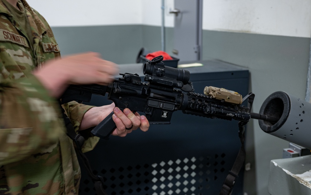 Armory to Action: 379th ESFS Gear Up for Duty
