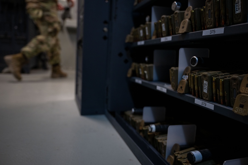 Armory to Action: 379th ESFS Gear Up for Duty