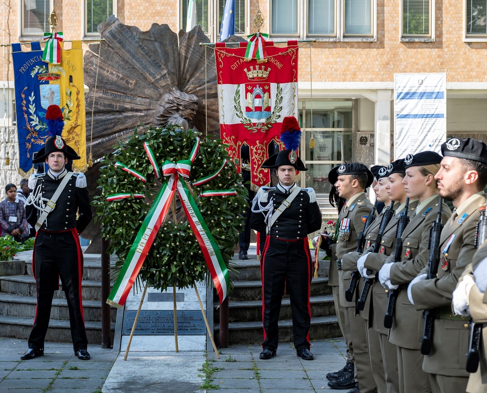 The U.S. and Italy attend the Day of Remembrance for Victims of Terrorism Ceremony