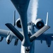 Stratotanker Refuels Thunderbolt in the Night Sky