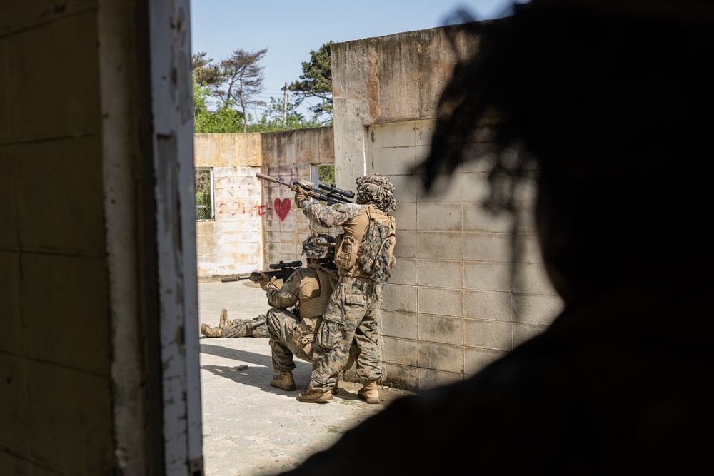 Activated Reserve Marines Conduct MOUT Training during Korea Viper 25.4