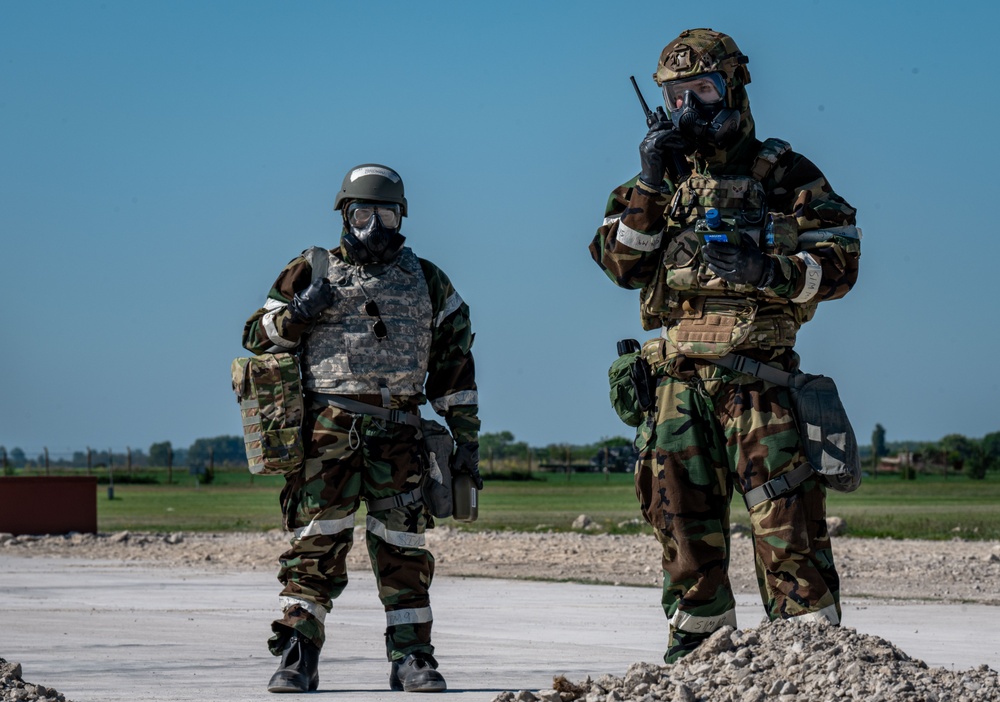 Skyway Chariot: Airmen respond to simulated attack at RAF Feltwell