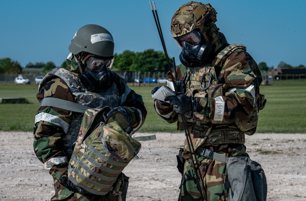 Skyway Chariot: Airmen respond to simulated attack at RAF Feltwell
