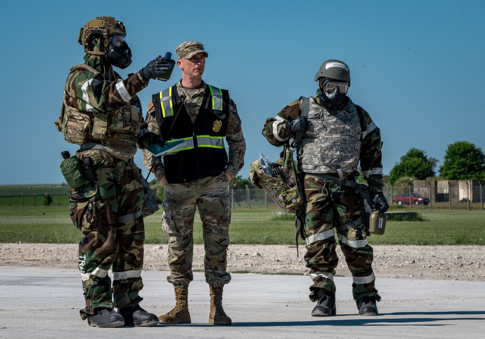 Skyway Chariot: Airmen respond to simulated attack at RAF Feltwell