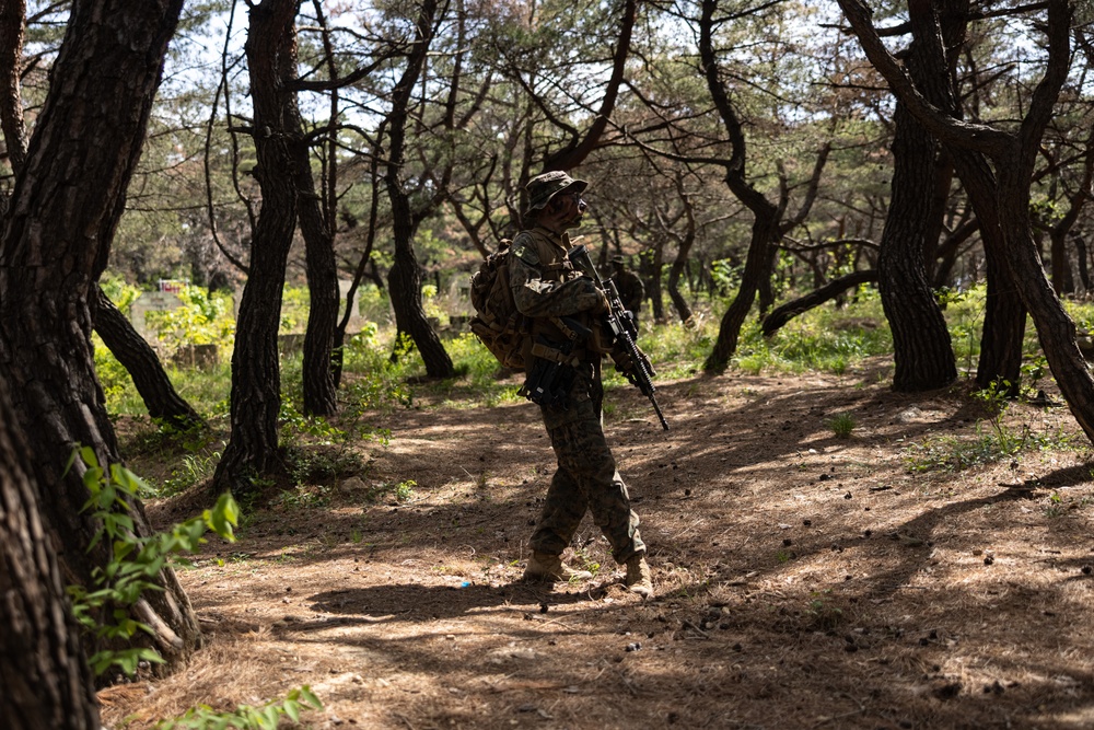 Activated Reserve Marines Conducts Patrol Exercise during Korea Viper 25.4
