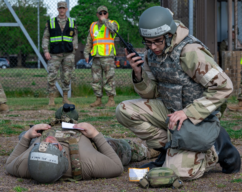 Skyway Chariot: Airmen respond to simulated attack at RAF Feltwell