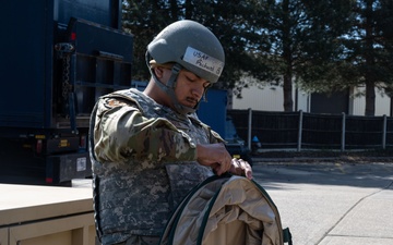 Skyway Chariot: 100th OSS Airmen practice aircrew decontamination