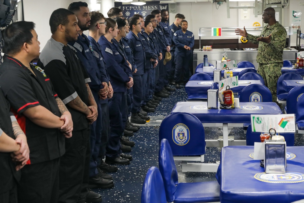 USS Princeton conducts operations in the U.S. Central Command area of responsibility as part of the Carl Vinson Carrier Strike Group
