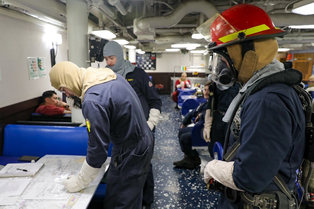 USS Princeton conducts operations in the U.S. Central Command area of responsibility as part of the Carl Vinson Carrier Strike Group