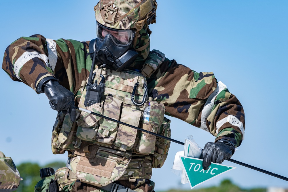 Skyway Chariot: Airmen respond to simulated attack at RAF Feltwell