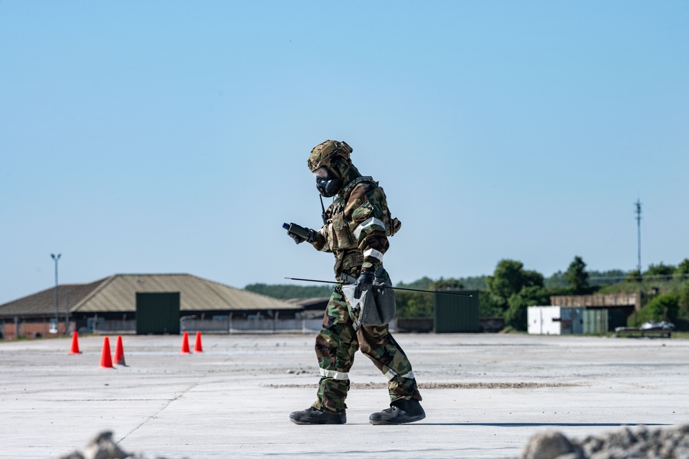 Skyway Chariot: Airmen respond to simulated attack at RAF Feltwell